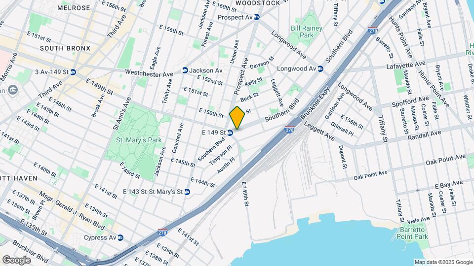 540-550 Southern Blvd Map and Location Details