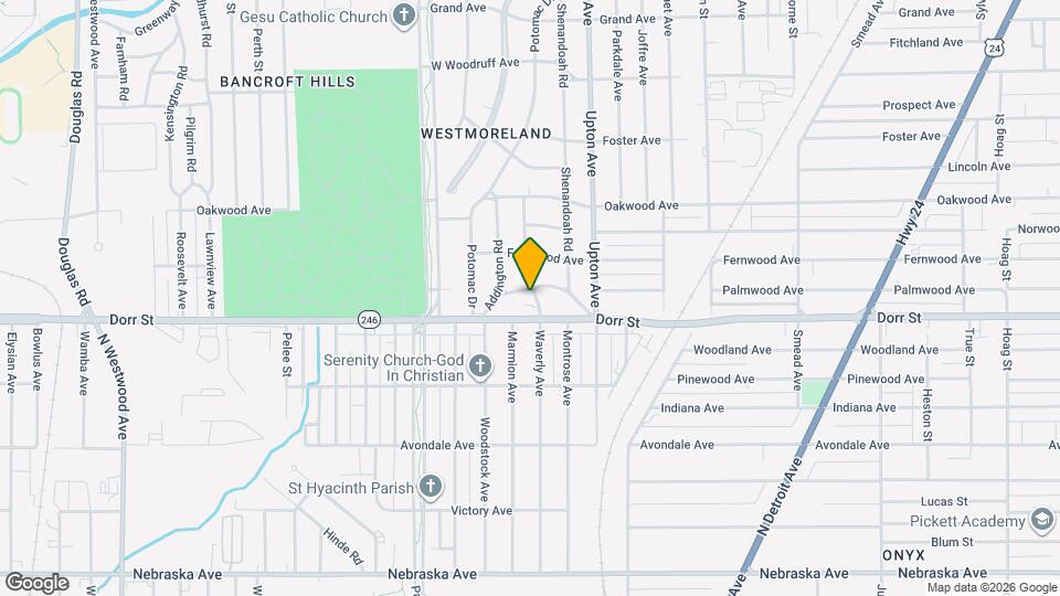 1325 Waverly Ave Map and Location Details