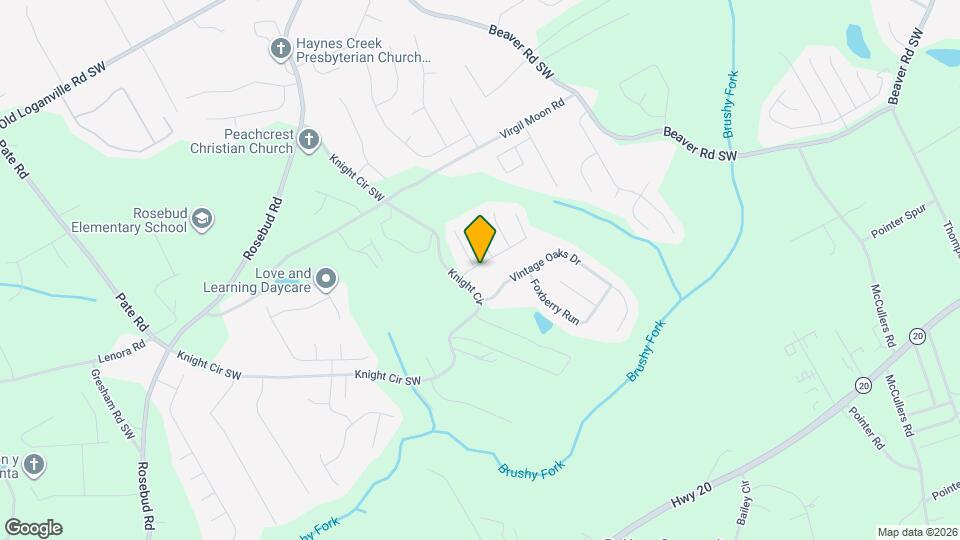 1632 Ewing Farm Dr Mapa y Detalles de la Ubicación