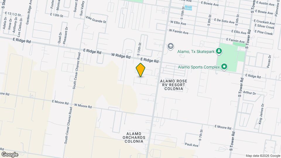 913 S 13th St Map and Location Details