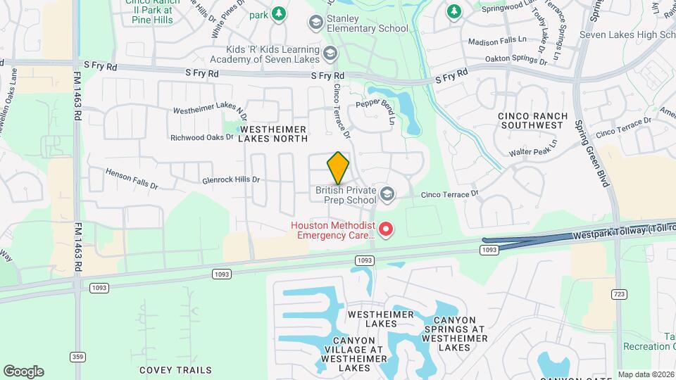 26123 Ginger Gables Ln Map and Location Details