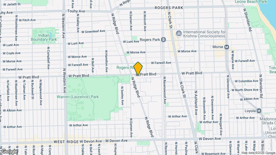 1935 W Pratt Blvd Map and Location Details