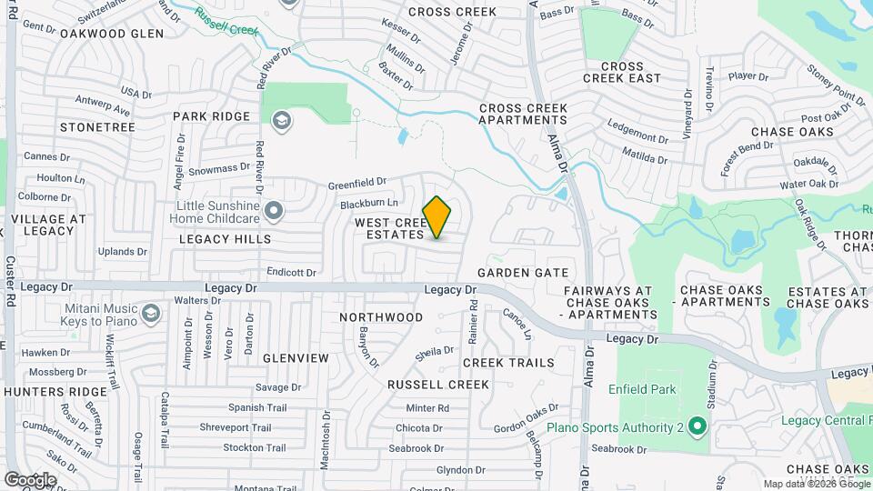1321 Newbury Ln Map and Location Details