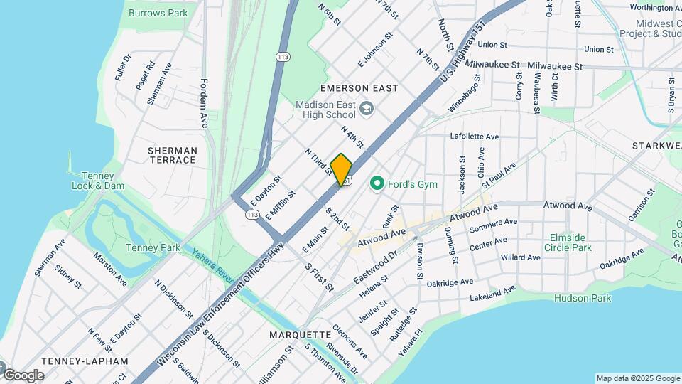 2031 E Washington Ave Mapa y Detalles de la Ubicación