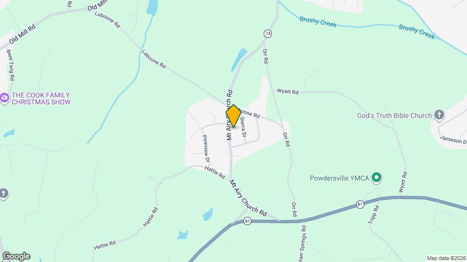 408 Mt Airy Church Rd Map and Location Details