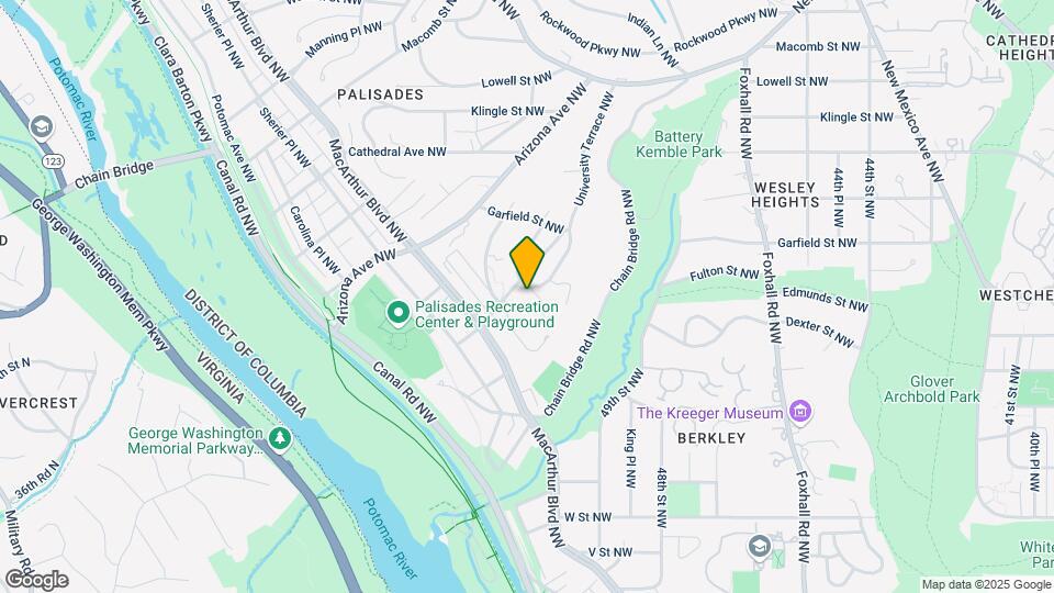 5017 Eskridge Terrace NW Map and Location Details