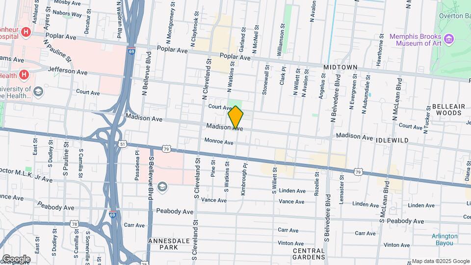 1435 Madison Ave Mapa y Detalles de la Ubicación