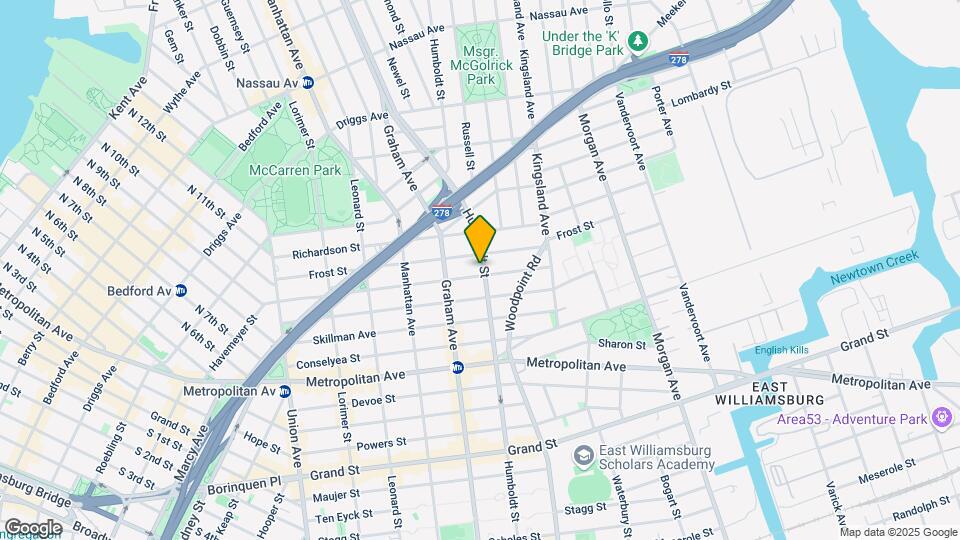 443 Humboldt St Map and Location Details