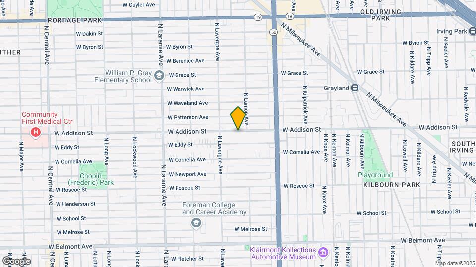 4921 W Addison St, Unit 1 Map and Location Details