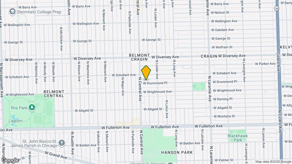 5538 W Drummond Pl Map and Location Details