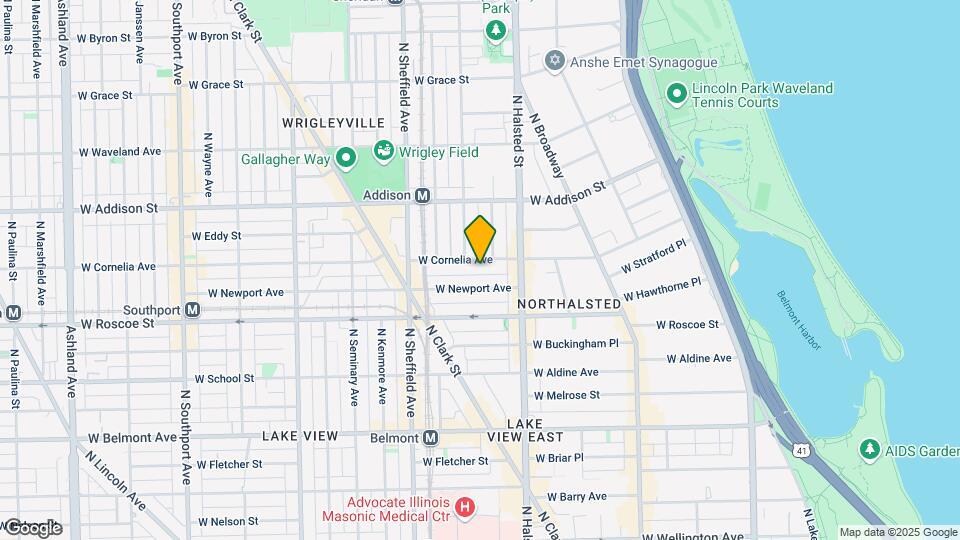 841 W Cornelia Ave Mapa y Detalles de la Ubicación