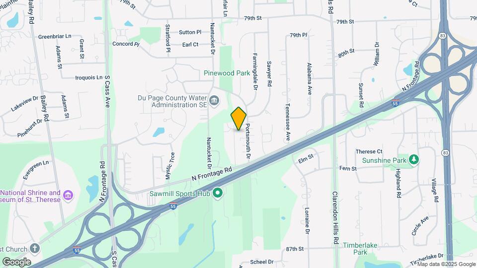 8301 Woodland Dr Map and Location Details