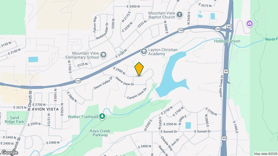 2262 E 2900 N Map and Location Details