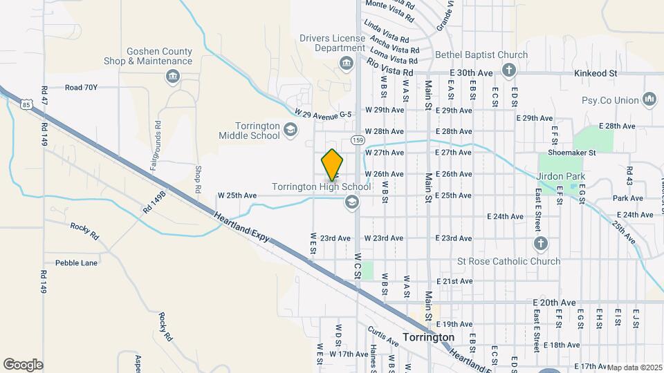 2518 W D St Map and Location Details