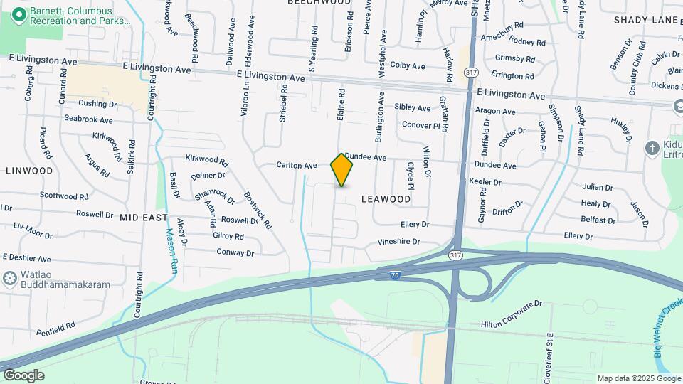 1650-1658 Elaine Rd Map and Location Details