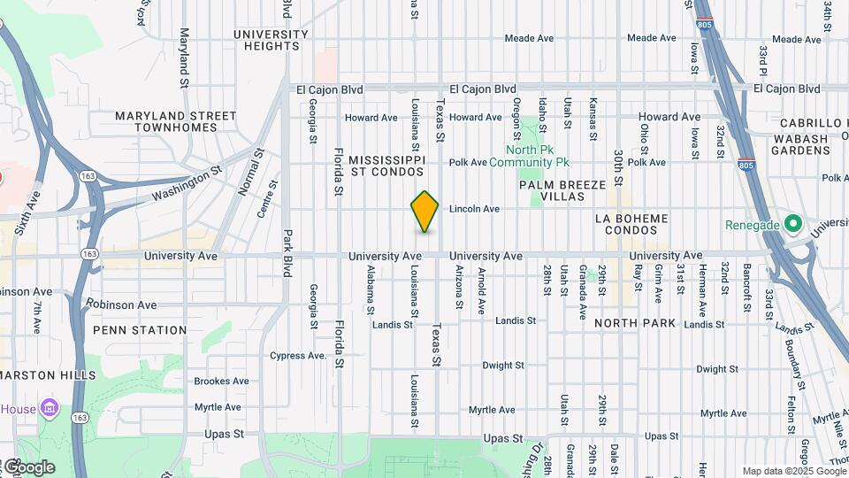 3933 Louisiana St Map and Location Details