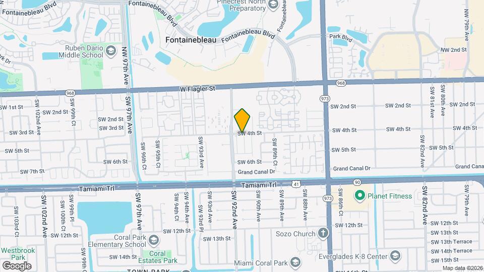 404 SW 91st Ct Map and Location Details