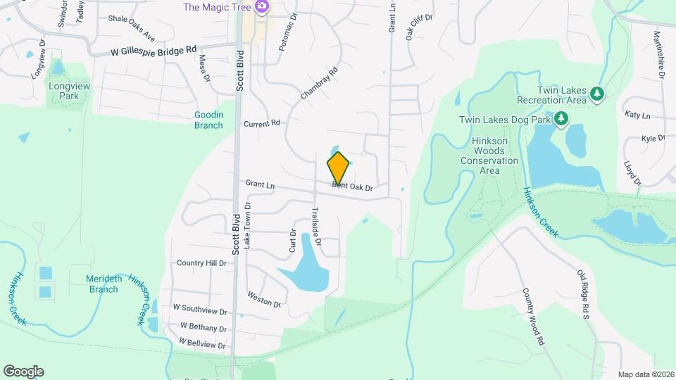 3808 Bent Oak Dr Map and Location Details