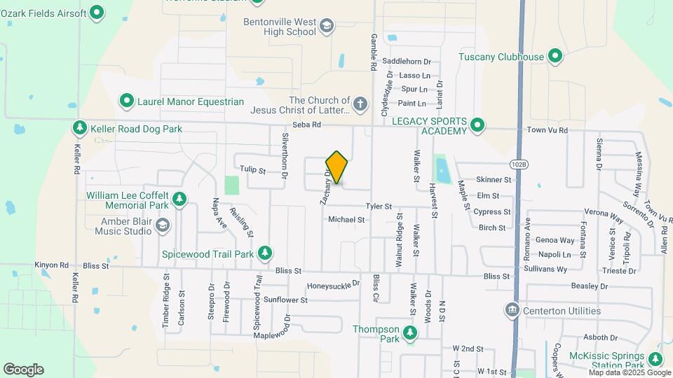 827 Vly Oaks Ln Map and Location Details