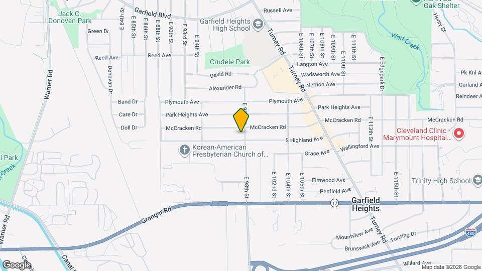 9725 S Highland Ave Map and Location Details