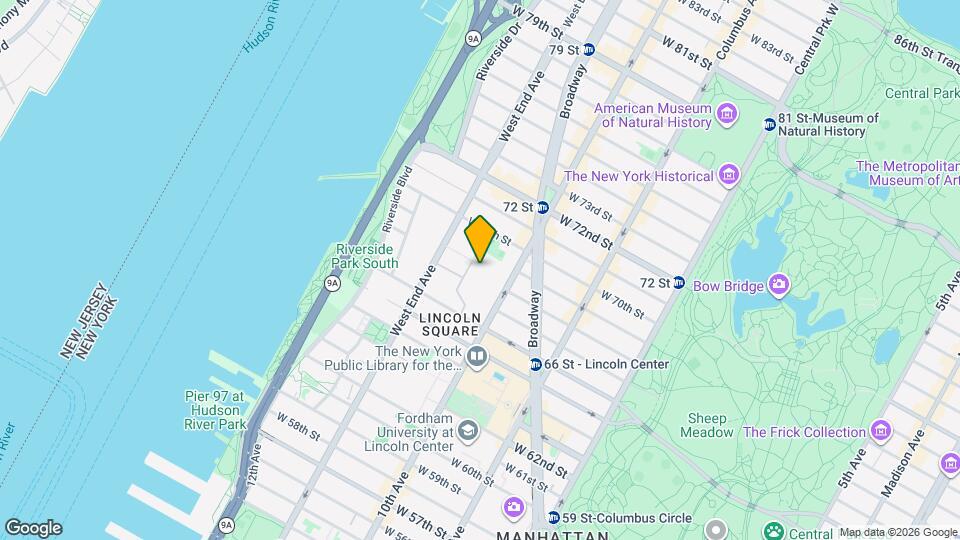 170 West End Ave Map and Location Details