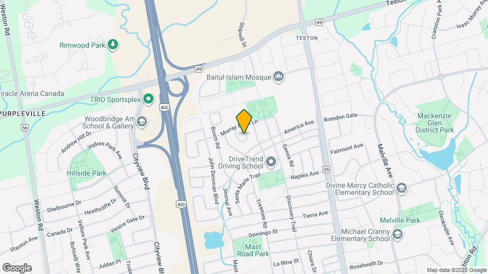 43 Crew Crescent Map and Location Details