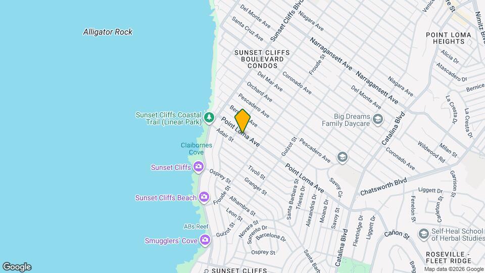 4669 Point Loma Ave Map and Location Details