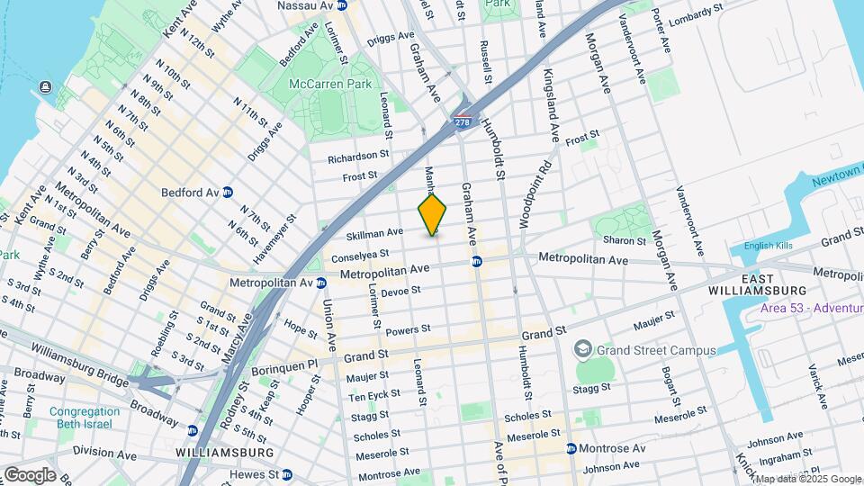 327 Manhattan Ave Mapa y Detalles de la Ubicación