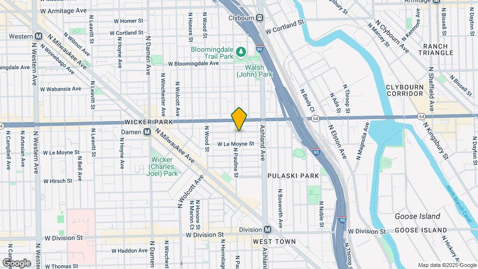 1517 N Paulina St Map and Location Details