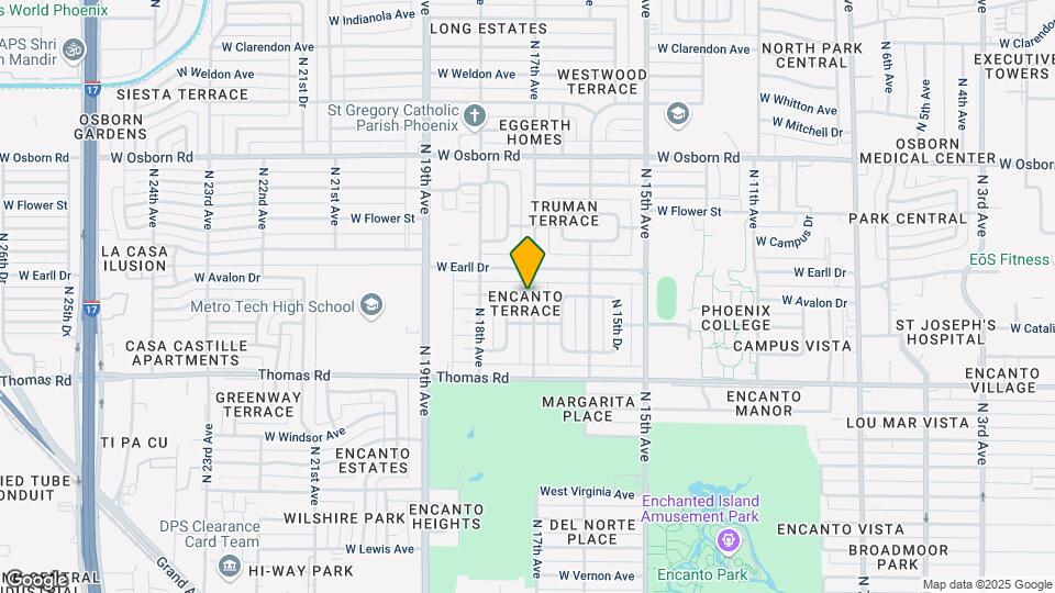 3022 N 17th Ave Map and Location Details