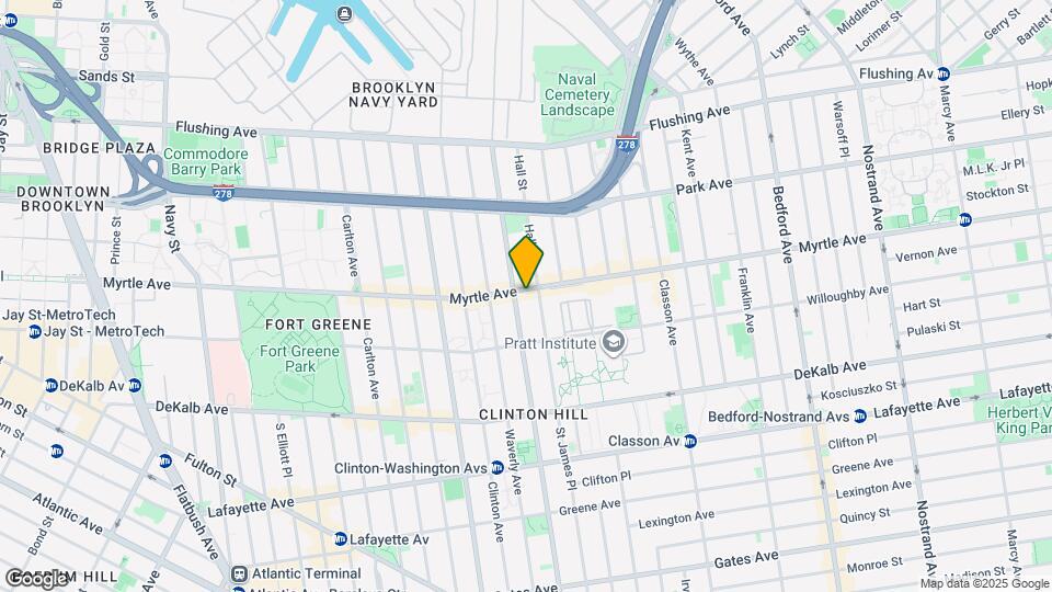 472 Myrtle Ave, Unit RETAIL Map and Location Details