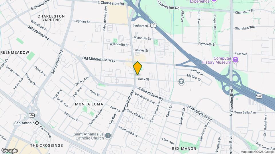 701 N Rengstorff Ave Map and Location Details