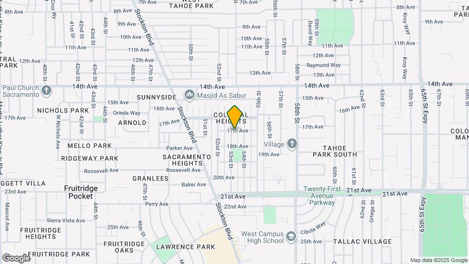 4201 53rd St Map and Location Details