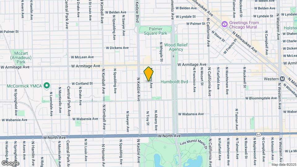 3105-3107 W Cortland St Mapa y Detalles de la Ubicación