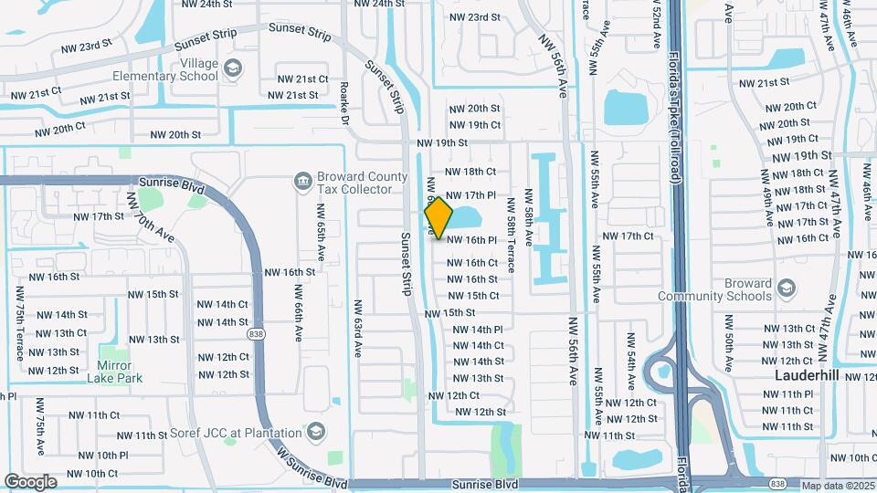 5990 NW 16th Pl Map and Location Details