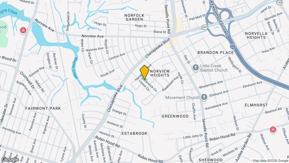 3617 S Warwick Cir Map and Location Details