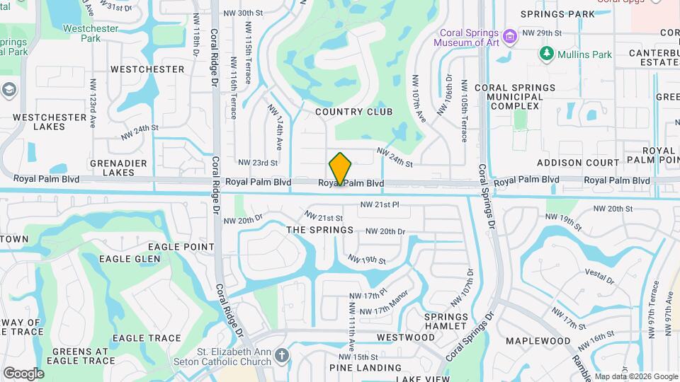 11120 Royal Palm Blvd Map and Location Details
