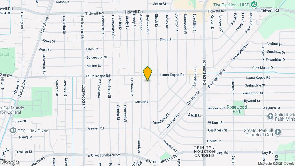 8705 Bertwood St Map and Location Details