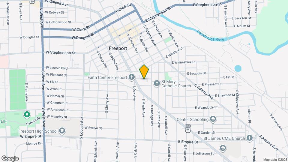 25 W Pleasant St Map and Location Details