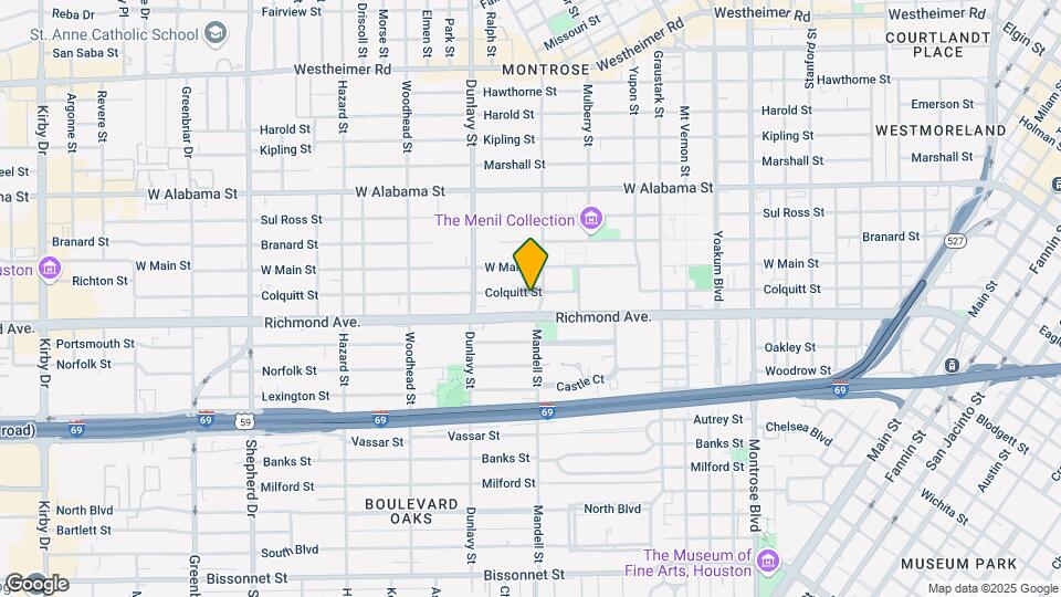 1611 Colquitt St Map and Location Details