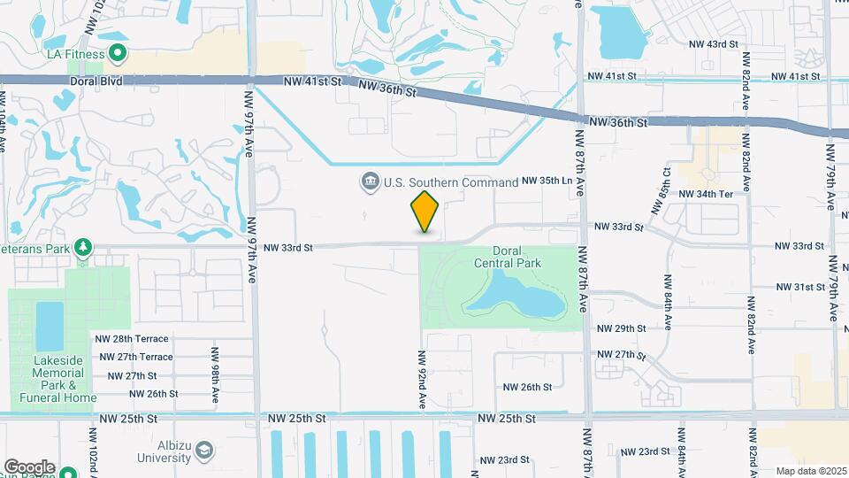 9123 NW 33rd St Map and Location Details