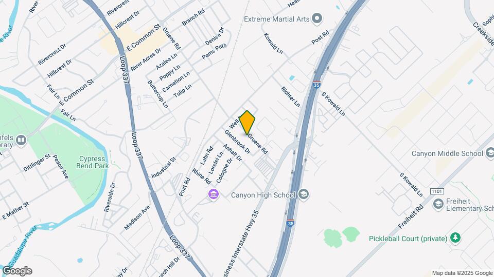 221 Gruene Rd Mapa y Detalles de la Ubicación
