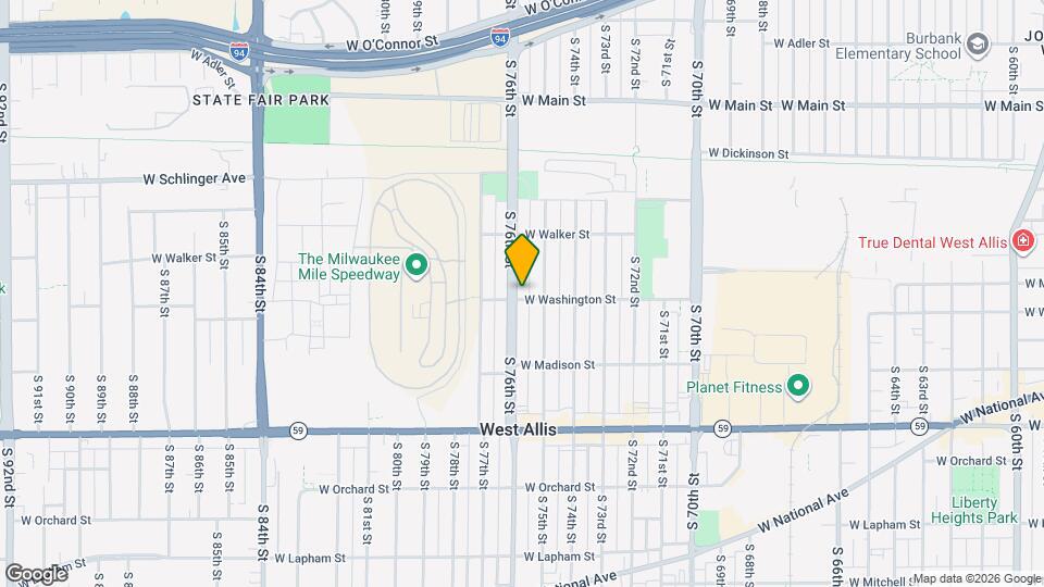 1034 S 76th St Map and Location Details