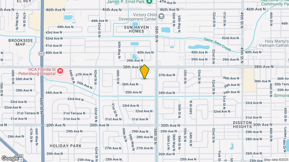 5860 37th Ave N Map and Location Details