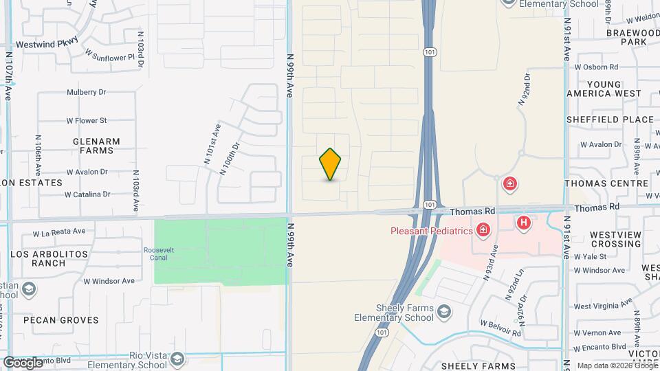 9741 W Catalina Dr Map and Location Details