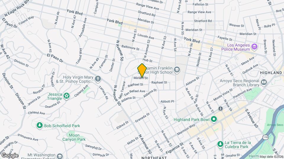 5140 Miriam St Mapa y Detalles de la Ubicación