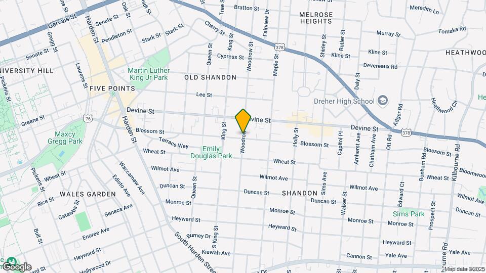 600 Woodrow St, Unit Q Map and Location Details