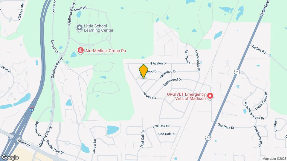 107 Whitewood Ln Mapa y Detalles de la Ubicación