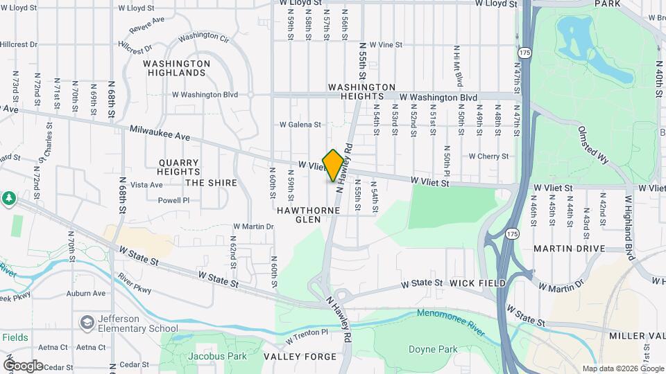 1361-1363 N Hawley Rd Mapa y Detalles de la Ubicación