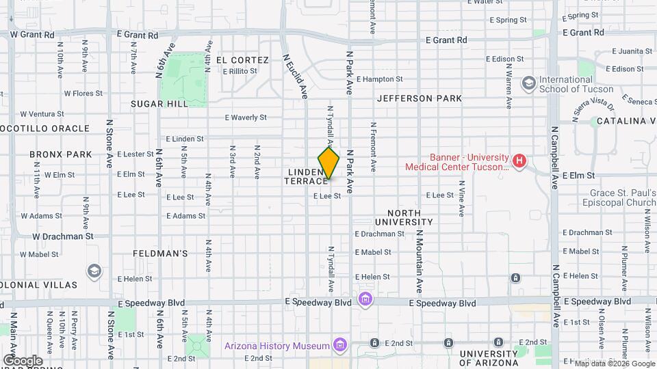 1615 N Tyndall Ave Map and Location Details